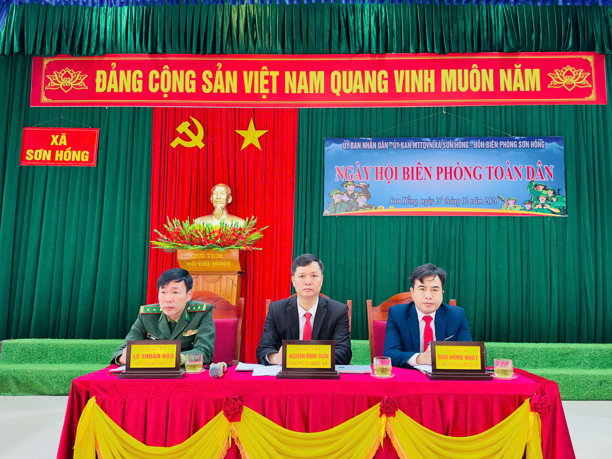 Xã biên giới Sơn Hồng vui Ngày hội biên phòng toàn dân