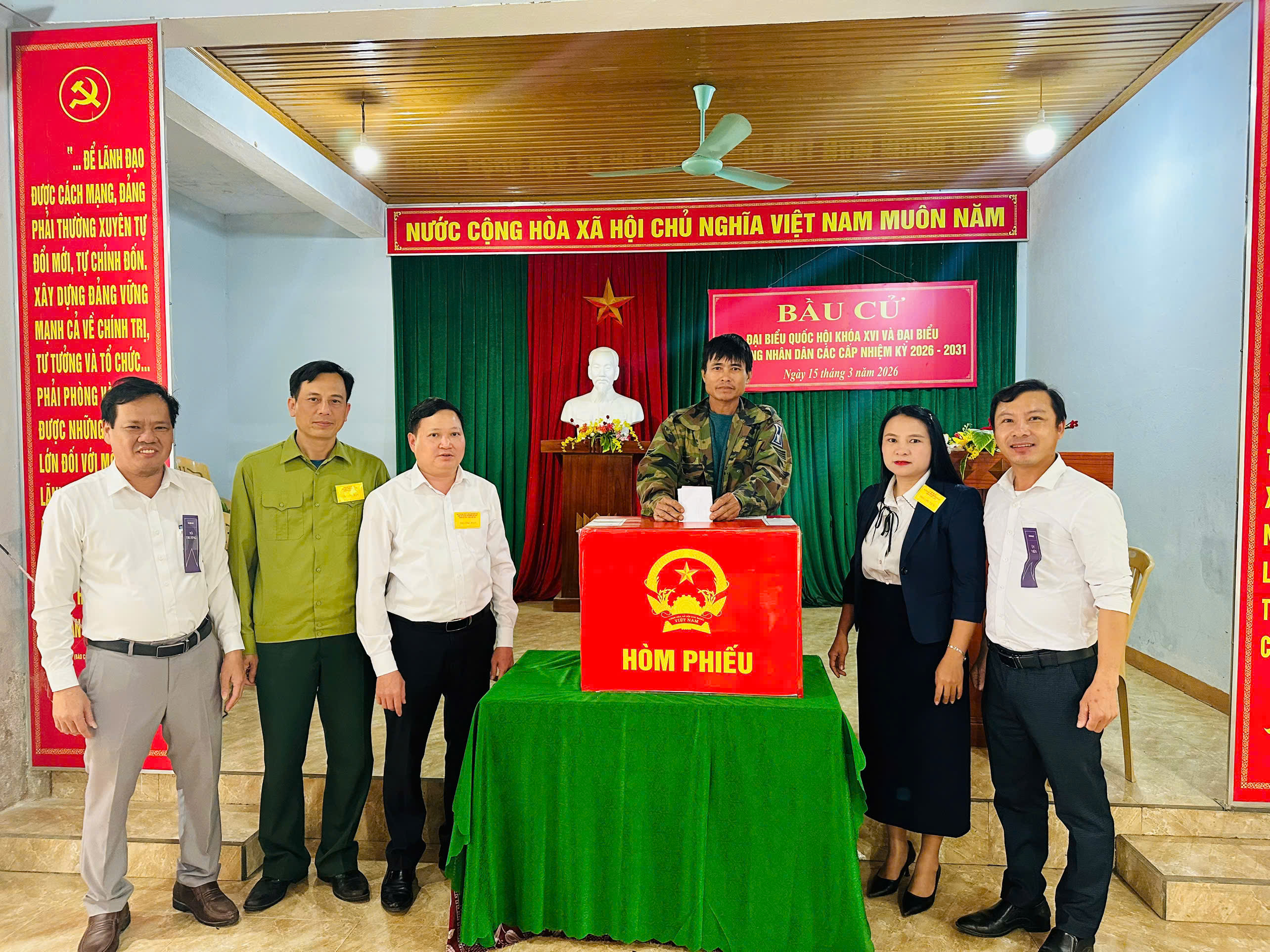 Xã Sơn Hồng tổ chức thành công cuộc bầu cử đại biểu Quốc hội khóa XVI và đại biểu HĐND các cấp, nhiệm kỳ 2026 – 2031