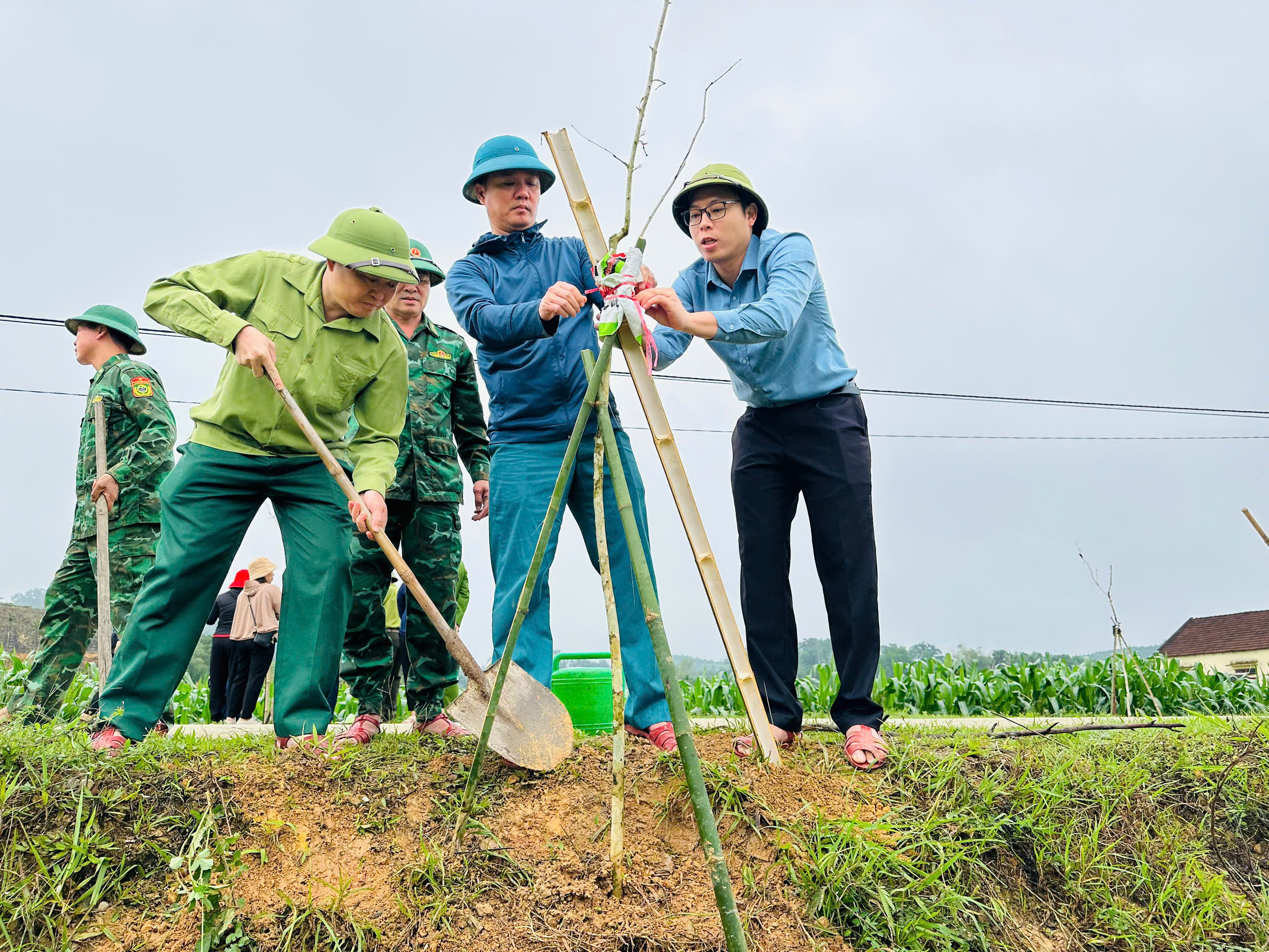 Xã Sơn Hồng phát động tết trồng cây đời đời nhớ ơn Bác Hồ năm 2026