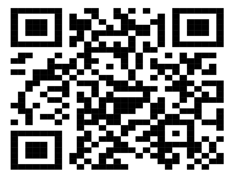 A qr code on a white background

Description automatically generated