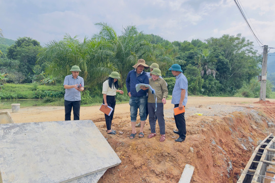 Tập trung đẩy nhanh tiến độ thi công các công trình, dự án trên địa bàn xã Sơn Hồng