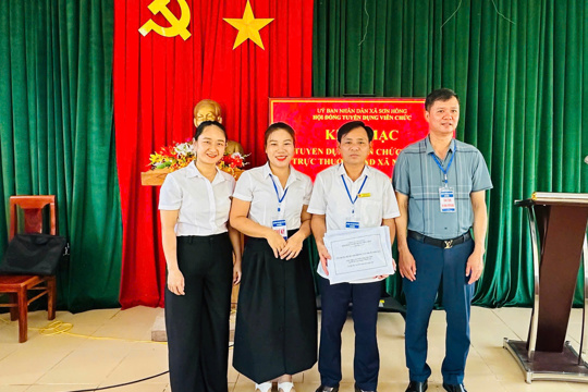 Xã Sơn Hồng thi tuyển dụng viên chức tại đơn vị sự nghiệp trực thuộc UBND xã
