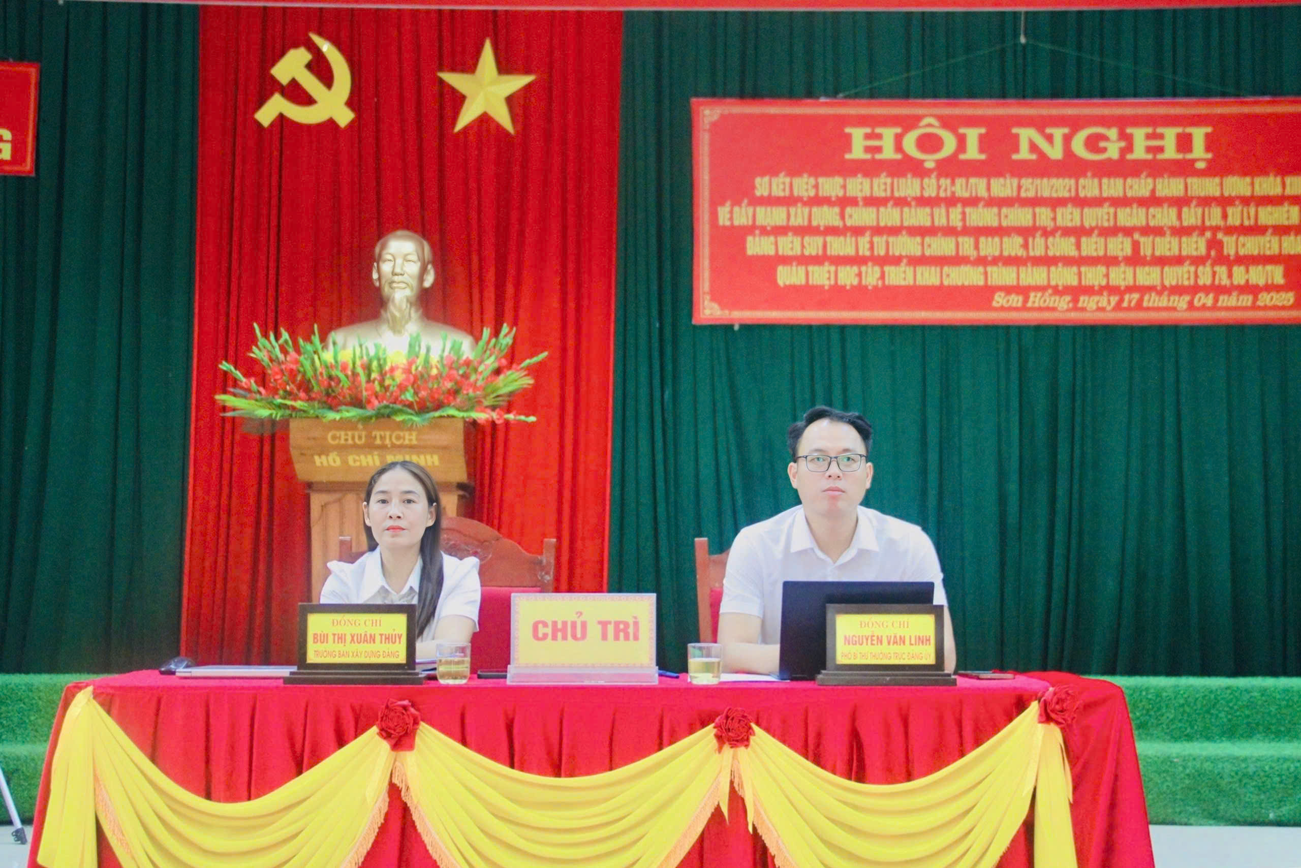 Xã Sơn Hồng đẩy mạnh xây dựng, chỉnh đốn Đảng và hệ thống chính trị và thực hiện hiệu quả chương trình Nghị quyết của Trung ương